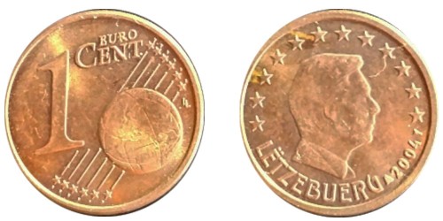1 евроцент 2004 Люксембург