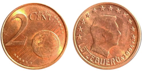2 евроцента 2004 Люксембург
