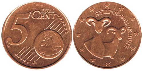 5 евроцентов 2011 Кипр