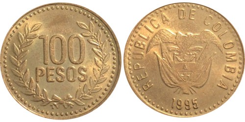 100 песо 1995 Колумбия