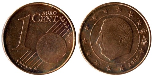 1 евроцент 2007 Бельгия