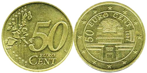 50 евроцентов 2002 Австрия