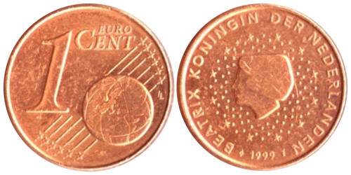 1 евроцент 1999 Нидерланды
