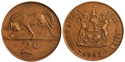 2 цента 1983 ЮАР
