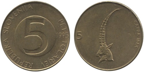 5 толаров 1995 Словения