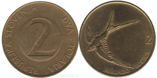 2 толара 1993 Словения