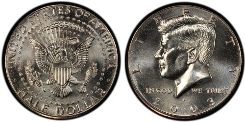 50 центов 2003 P США UNC