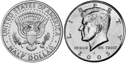 50 центов 2005 P США UNC