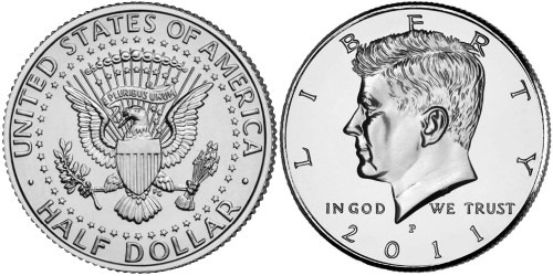 50 центов 2011 P США UNC