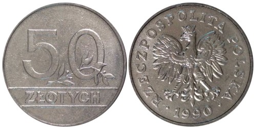 50 злотых 1990 Польша