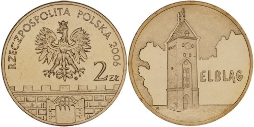 2 злотых 2006 Польша — Древние города Польши — Эльблонг