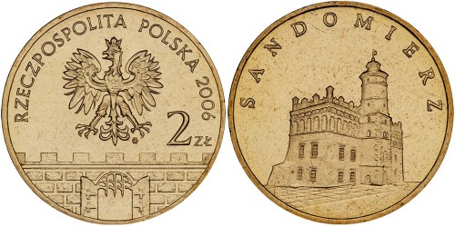 2 злотых 2006 Польша — Древние города Польши — Сандомир