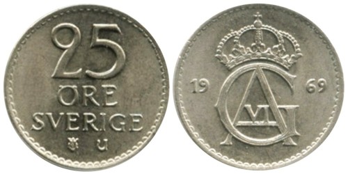 25 эре 1969 Швеция
