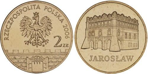 2 злотых 2006 Польша — Древние города Польши — Ярослав