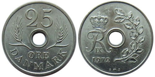 25 эре 1972 Дания