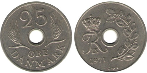 25 эре 1971 Дания