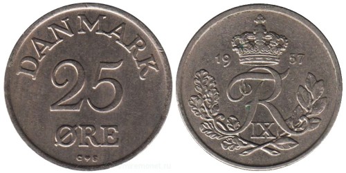 25 эре 1957 Дания
