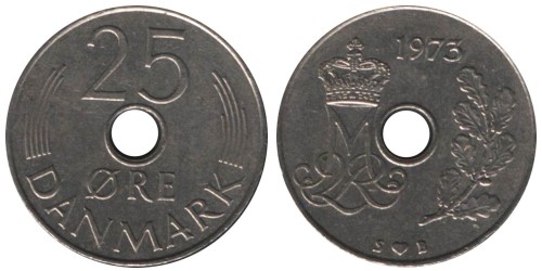 25 эре 1973 Дания
