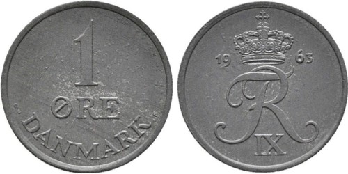 1 эре 1963 Дания
