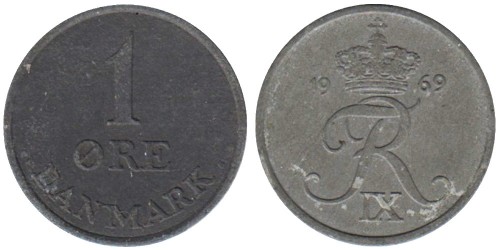 1 эре 1969 Дания