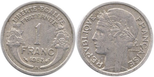 1 франк 1958 В Франция