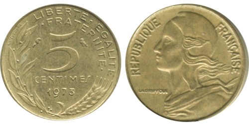 5 сантимов 1973 Франция