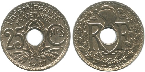25 сантимов 1927 Франция