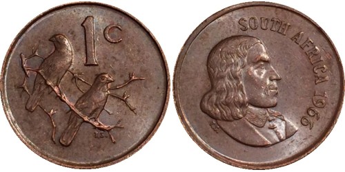 1 цент 1966 ЮАР