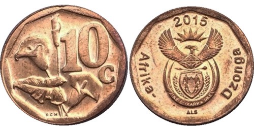 10 центов 2015 ЮАР