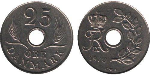 25 эре 1970 Дания