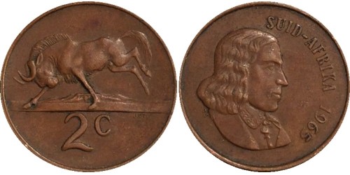 2 цента 1965 ЮАР