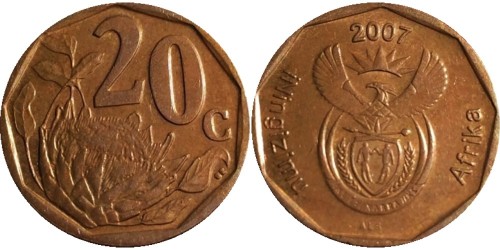 20 центов 2007 ЮАР