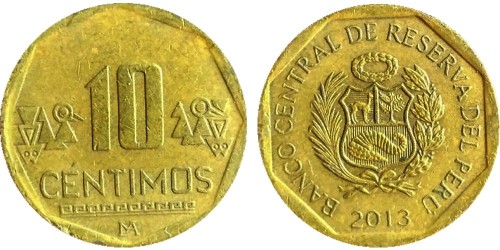 10 сентимо 2013 Перу