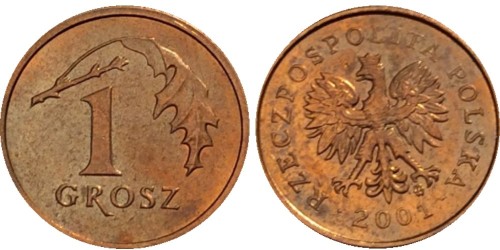 1 грош 2001 Польша