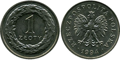 1 злотый 1994 Польша
