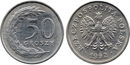 50 грошей 1992 Польша