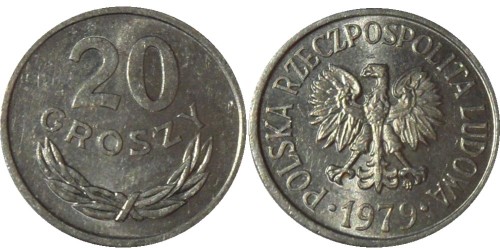20 грошей 1979 Польша