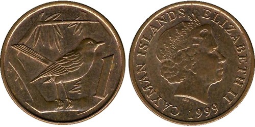 1 цент 1999 Каймановы острова