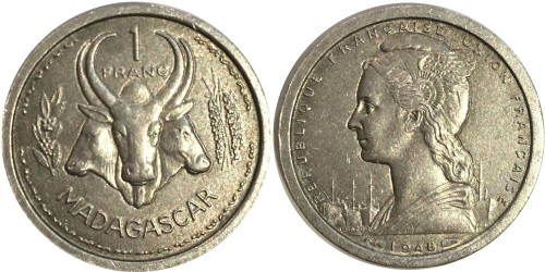 1 франк 1948 Мадагаскар
