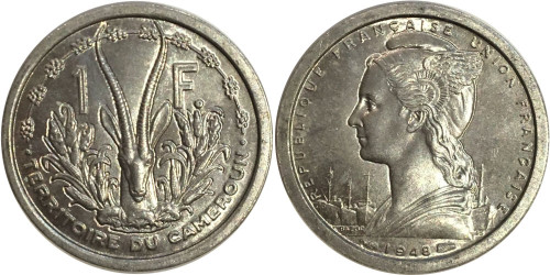 1 франк 1948 Камерун