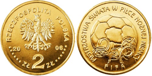 2 злотых 2006 Польша — Чемпионат мира по футболу 2006