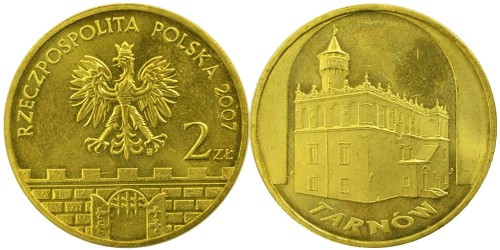 2 злотых 2007 Польша — Древние города Польши — Тарнув