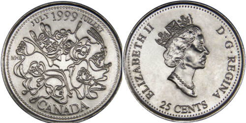 25 центов 1999 Канада — Миллениум — Июль 1999, Нация людей