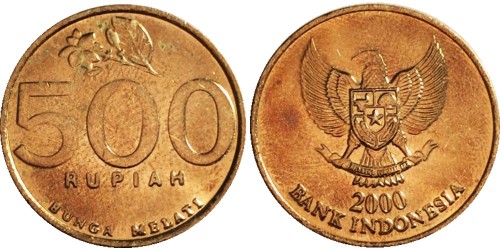 500 рупий 2000 Индонезия