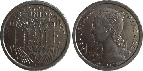 1 франк 1948 Реюньон