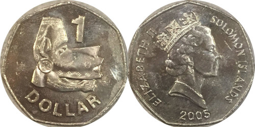 1 доллар 2005 Соломоновы острова