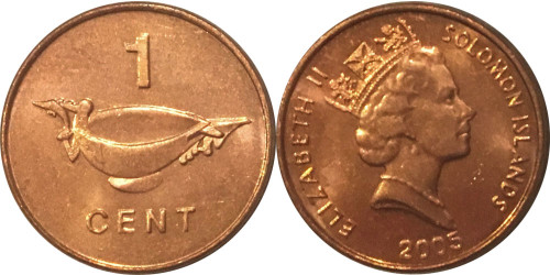 1 цент 2005 Соломоновы острова UNC
