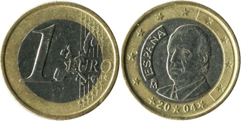 1 евро 2004 Испания