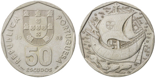 50 эскудо 1988 Португалия