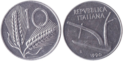 10 лир 1990 Италия
